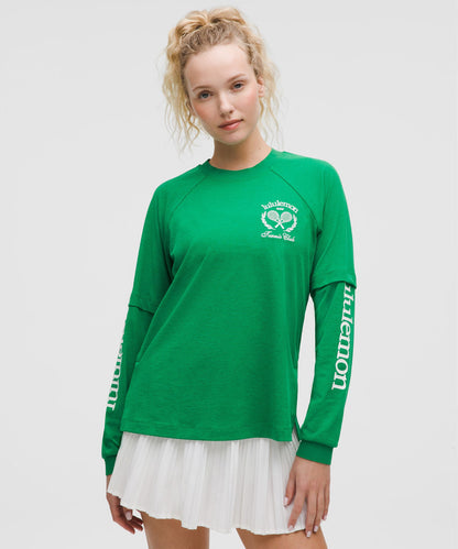 Lululemon Women's Layered Long-Sleeve T-Shirt *Tennis Club