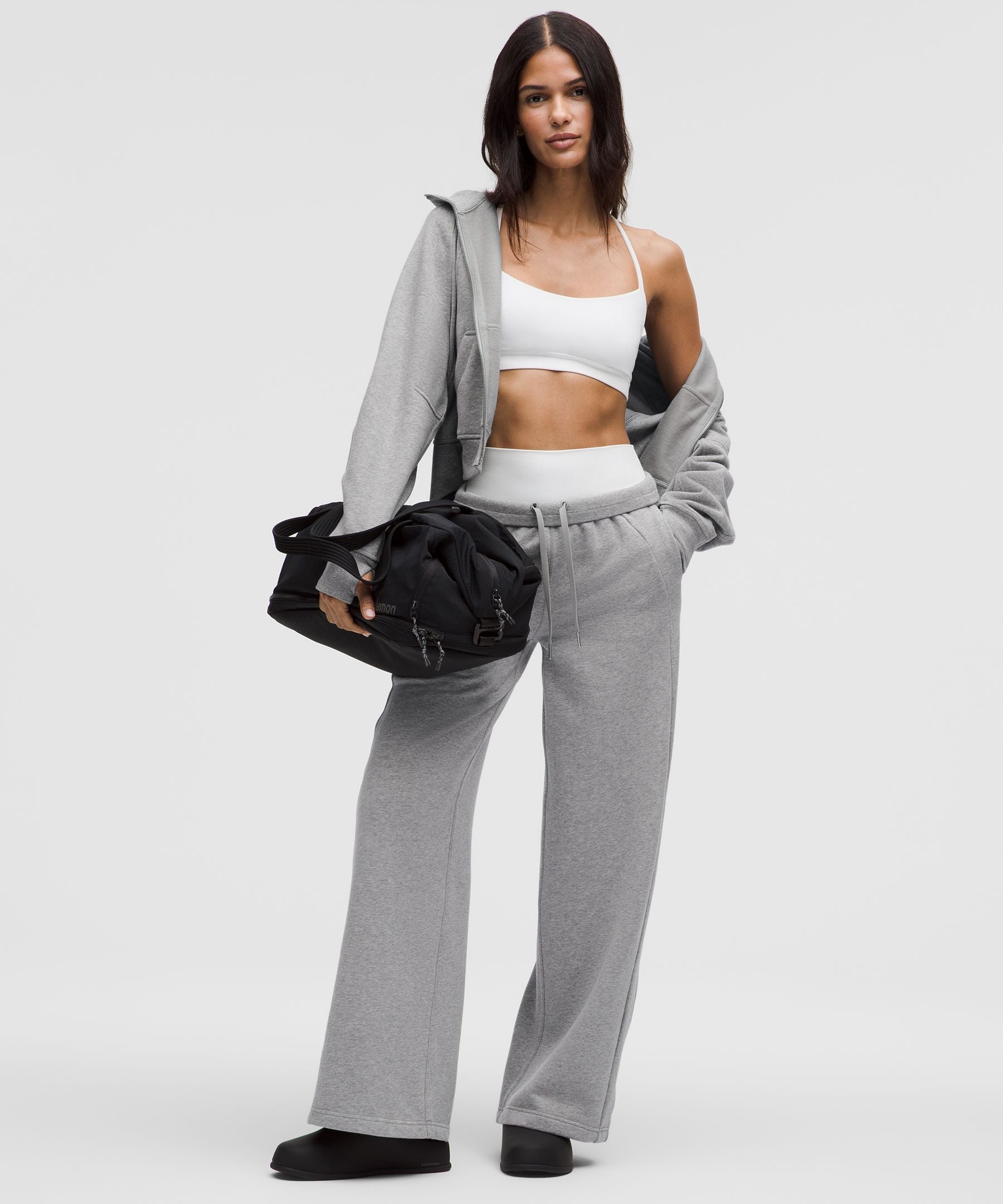 Lululemon Scuba Oversized Full-Zip Hoodie Heathered Core Medium Grey