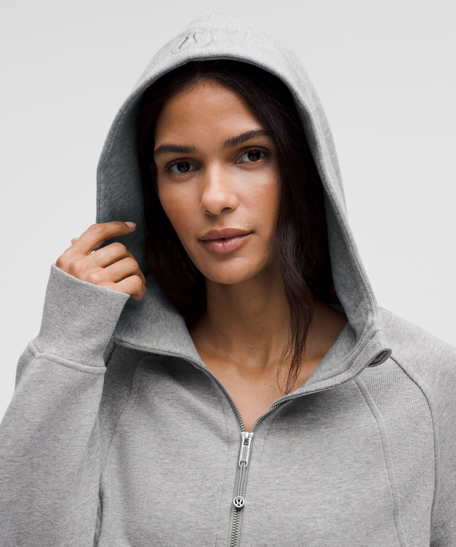 Lululemon Scuba Oversized Full-Zip Hoodie Heathered Core Medium Grey