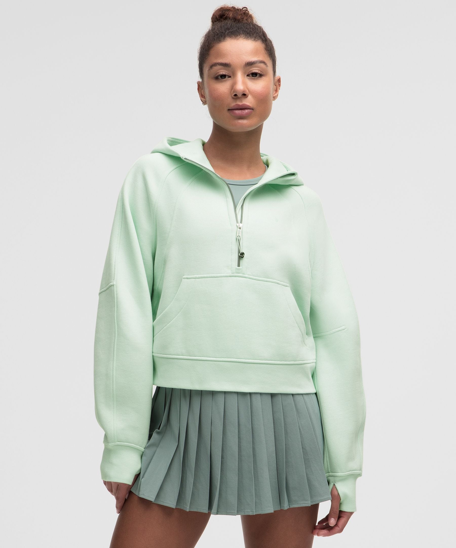 Lululemon Scuba Oversized Half-Zip Hoodie Sea Mist