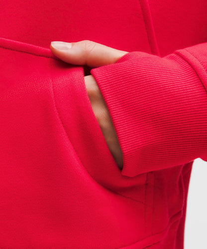 Lululemon Scuba Oversized Half-Zip Hoodie Lulu Red