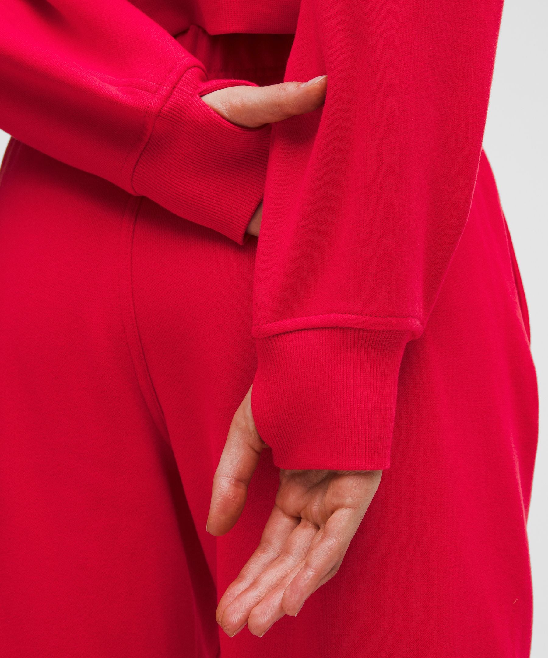 Lululemon Scuba Oversized Half-Zip Hoodie Lulu Red