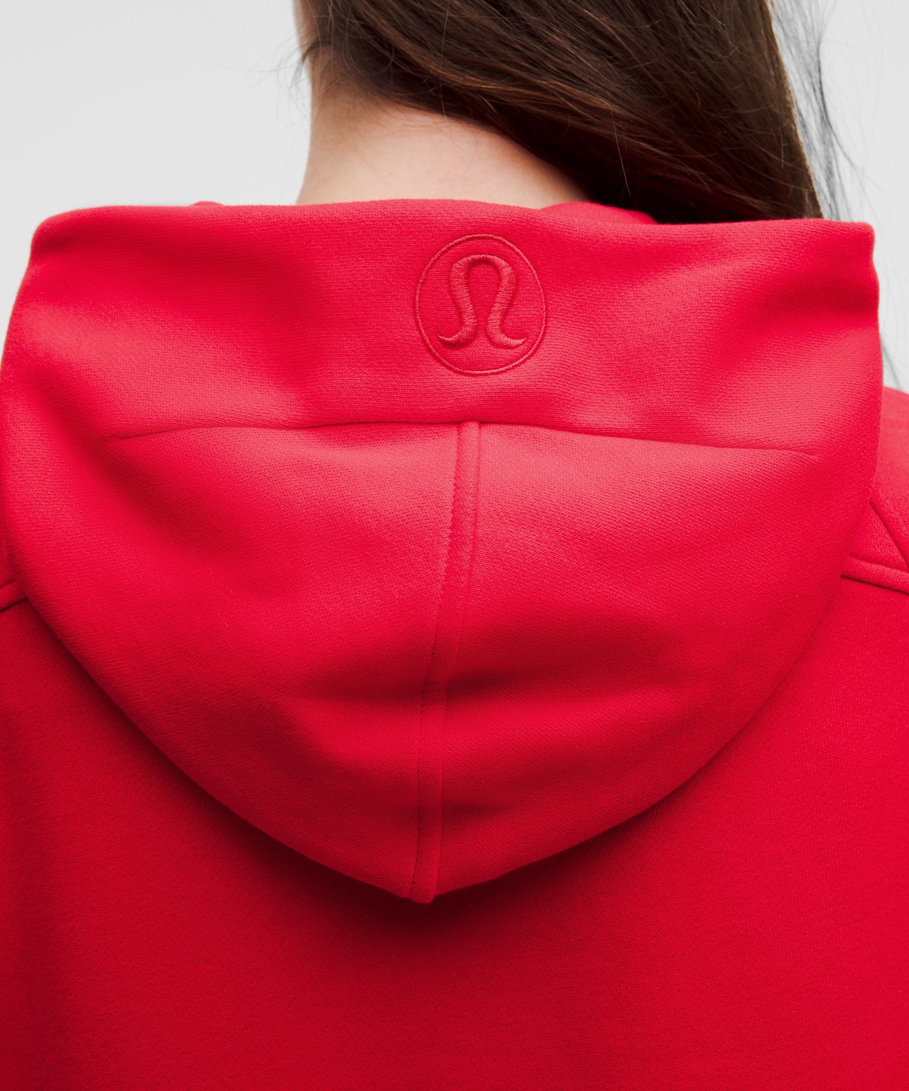 Lululemon Scuba Oversized Half-Zip Hoodie Lulu Red