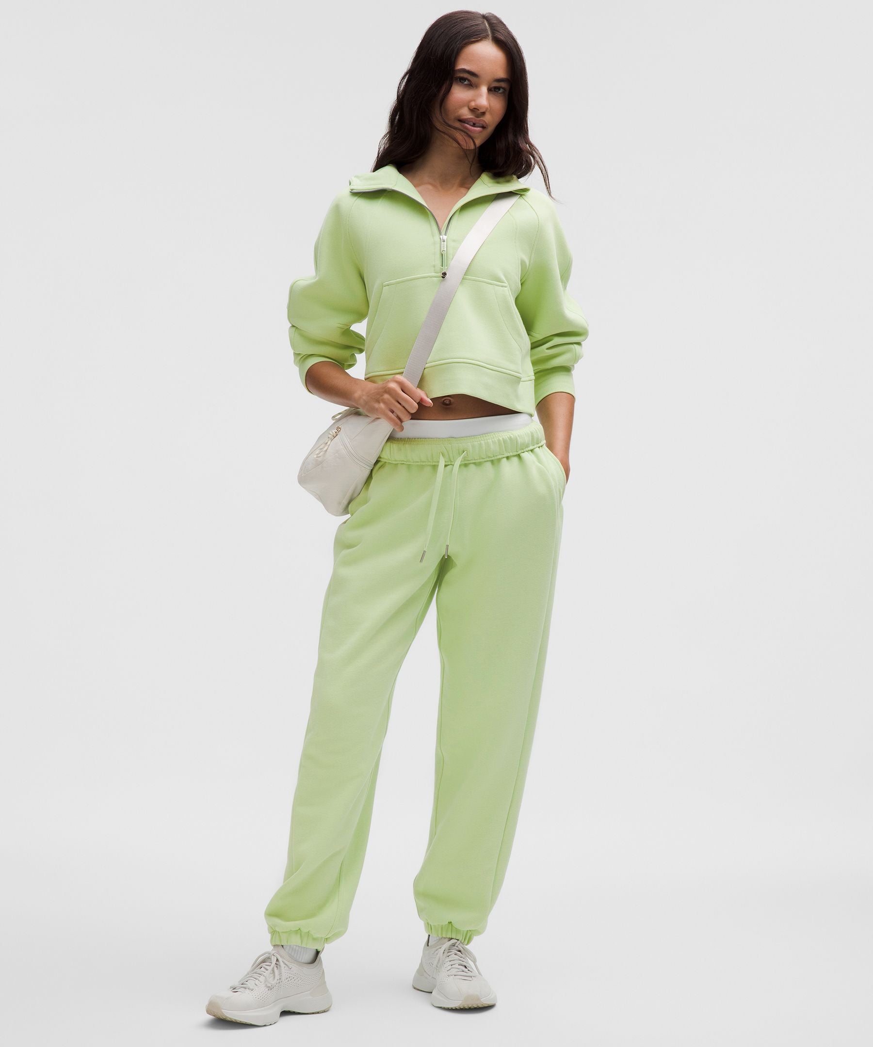 Lululemon Scuba Oversized Half-Zip Hoodie Lemongrass