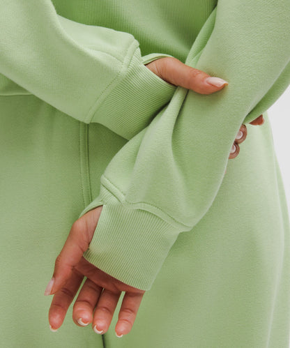 Lululemon Scuba Oversized Half-Zip Hoodie Lemongrass