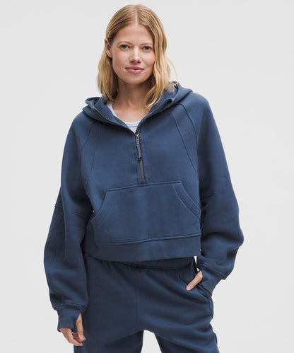 Lululemon Scuba Oversized Half-Zip Hoodie Blue Twill