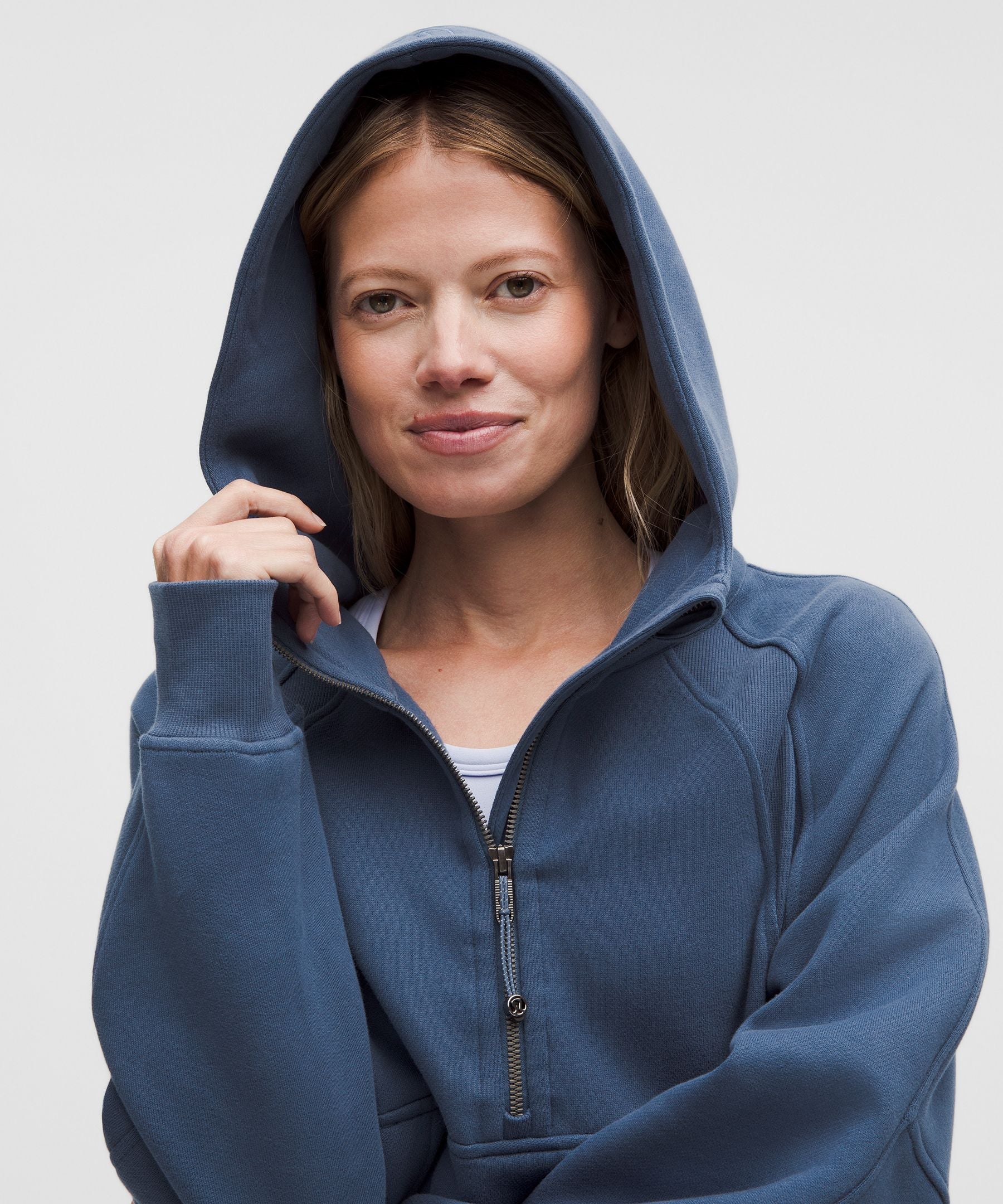 Lululemon Scuba Oversized Half-Zip Hoodie Blue Twill
