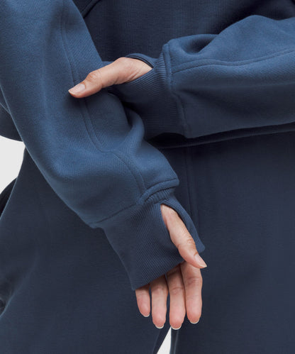Lululemon Scuba Oversized Half-Zip Hoodie Blue Twill