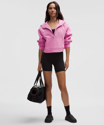 Lululemon Scuba Oversized Half-Zip Hoodie Pink Frosting