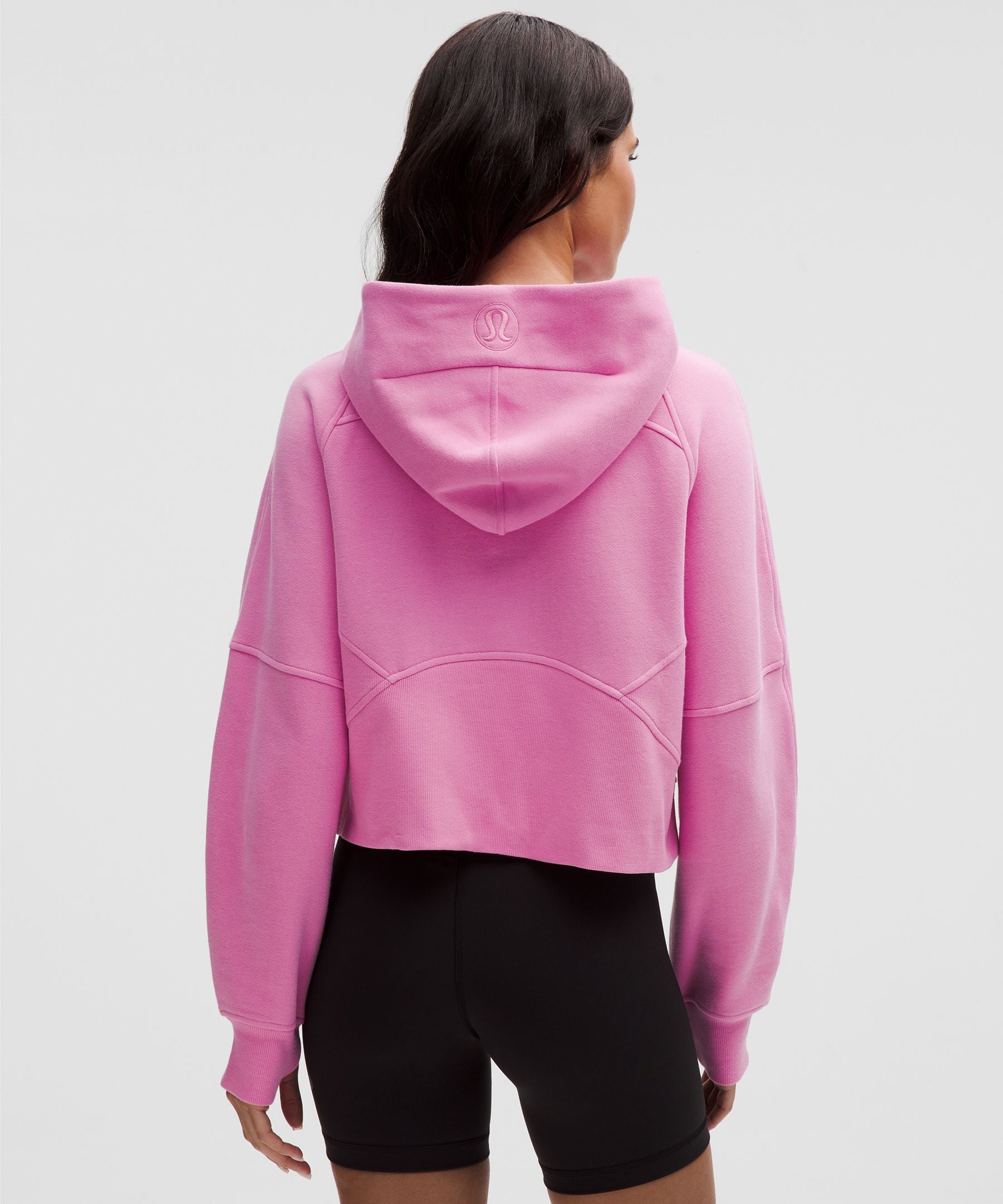 Lululemon Scuba Oversized Half-Zip Hoodie Pink Frosting