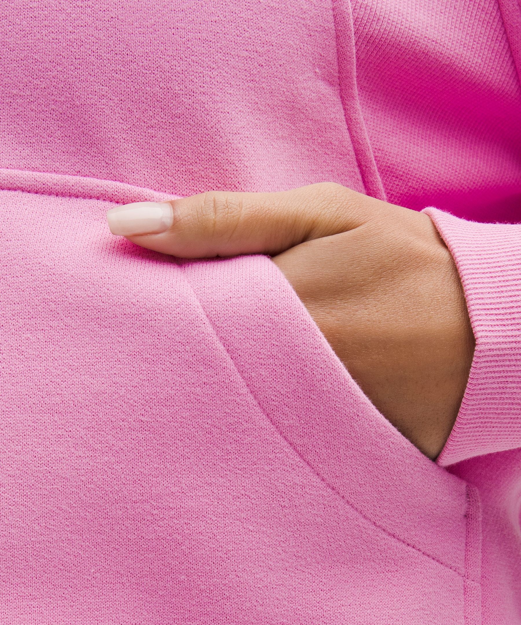Lululemon Scuba Oversized Half-Zip Hoodie Pink Frosting