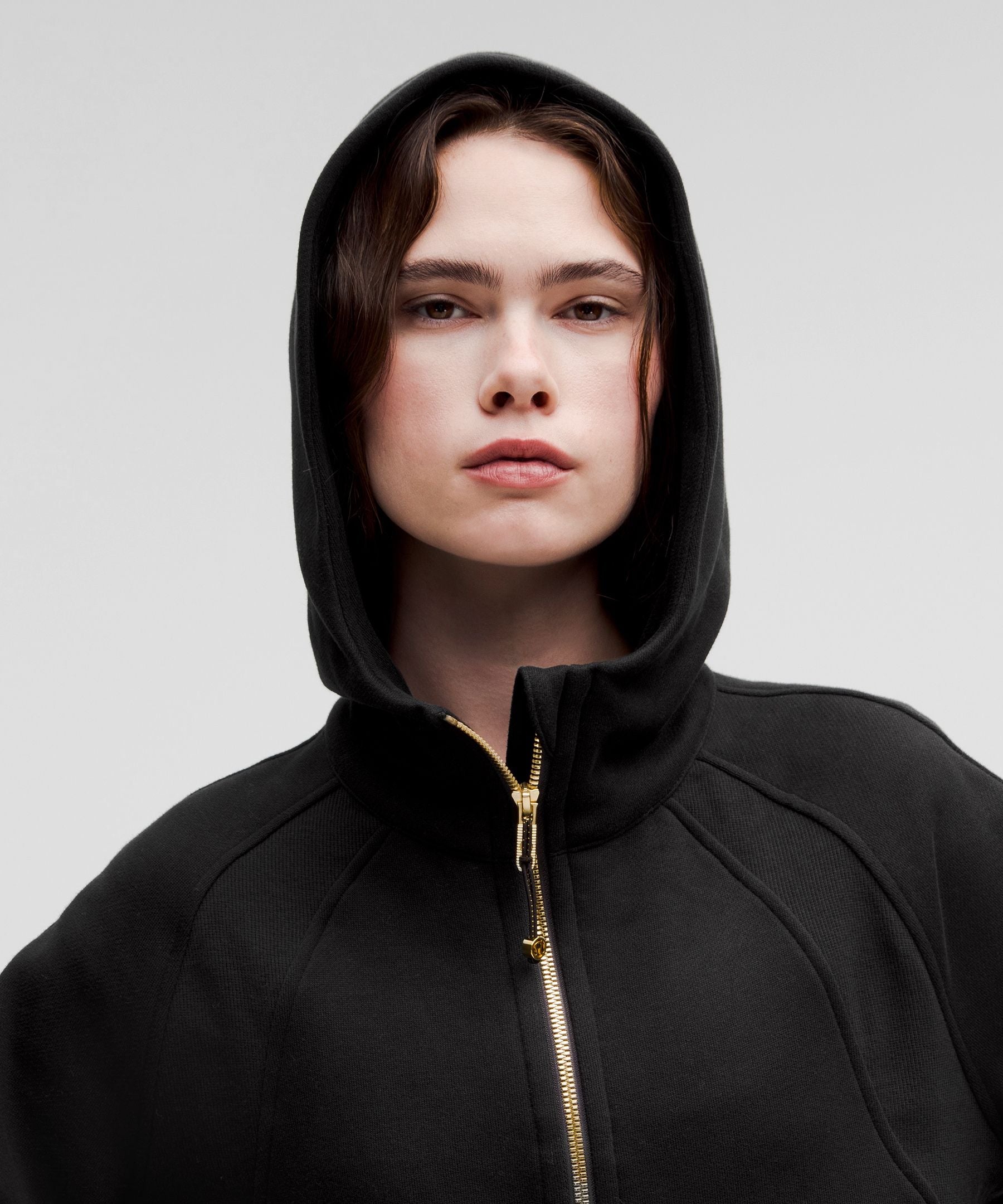 Lululemon Scuba Oversized Half-Zip Hoodie Black/Gold