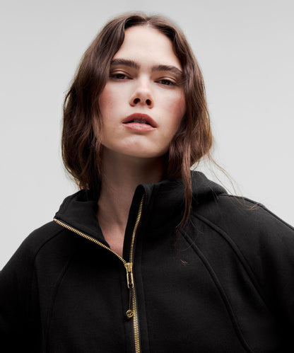 Lululemon Scuba Oversized Half-Zip Hoodie Black/Gold