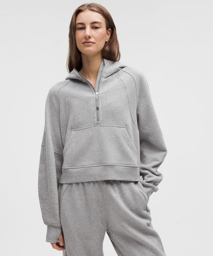 Lululemon Scuba Oversized Half-Zip Hoodie Heathered Core Medium Grey