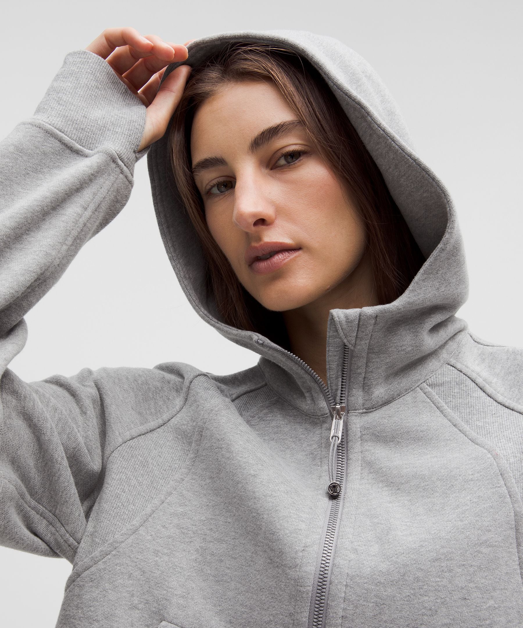 Lululemon Scuba Oversized Half-Zip Hoodie Heathered Core Medium Grey