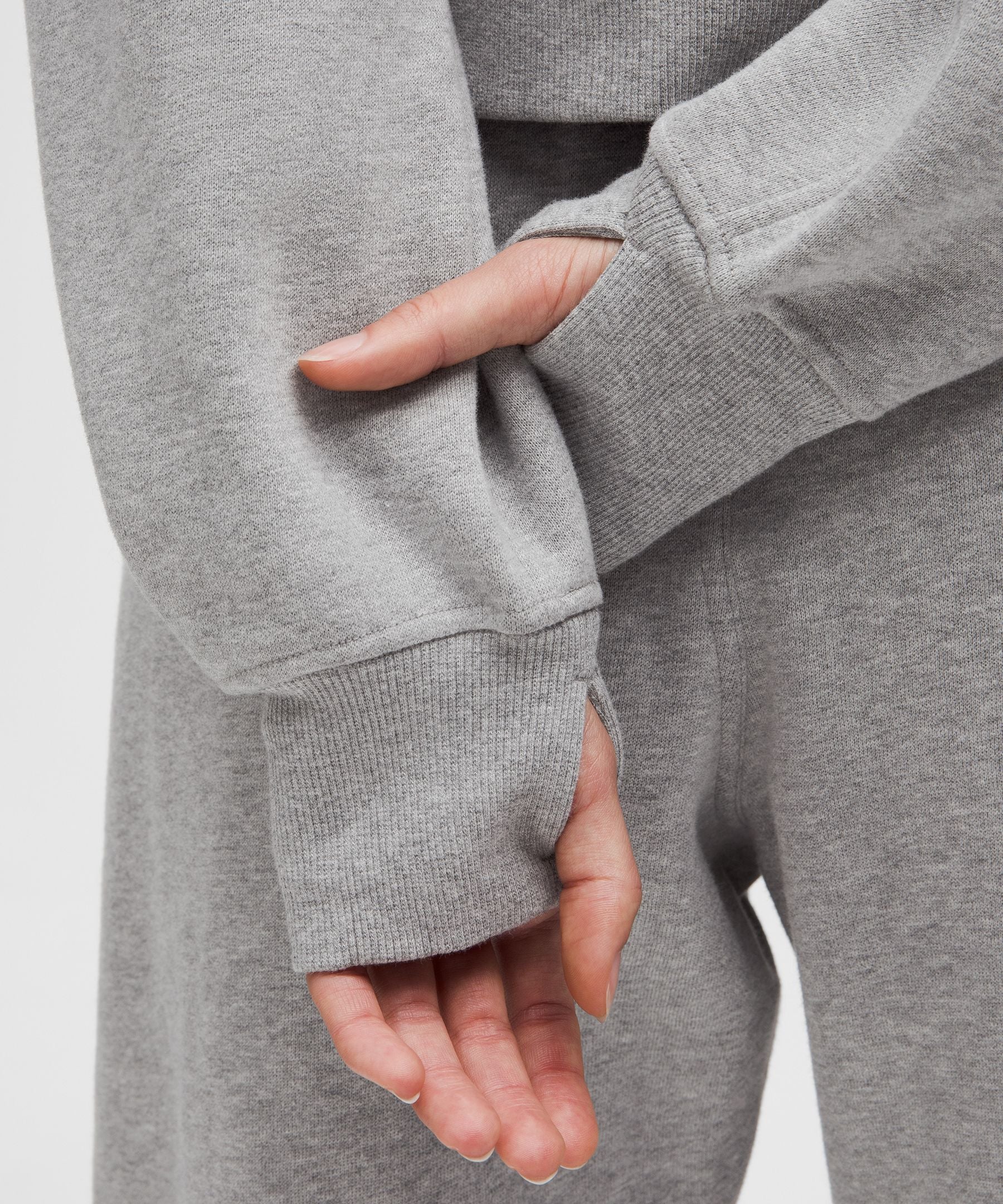 Lululemon Scuba Oversized Half-Zip Hoodie Heathered Core Medium Grey