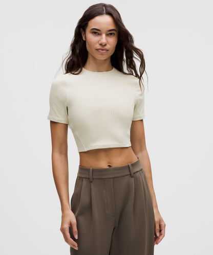 Lululemon Women's Soft Ribbed Keyhole Short-Sleeve Shirt