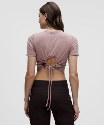 Lululemon Women's Soft Ribbed Keyhole Short-Sleeve Shirt