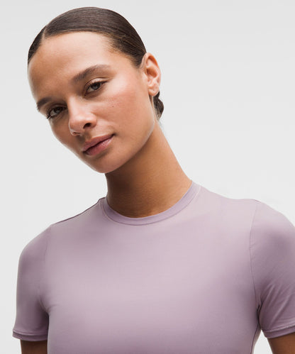 Lululemon Women's Wundermost Ultra-Soft Nulu Hip-Length Crewneck Shirt