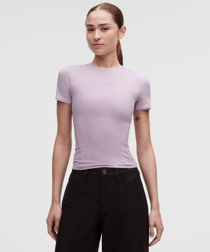 Lululemon Women's Wundermost Ultra-Soft Nulu Hip-Length Crewneck Shirt