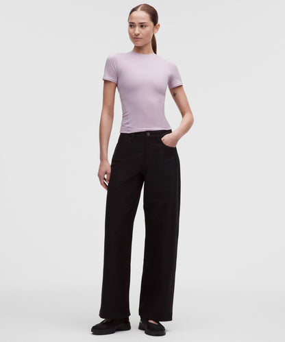 Lululemon Women's Wundermost Ultra-Soft Nulu Hip-Length Crewneck Shirt