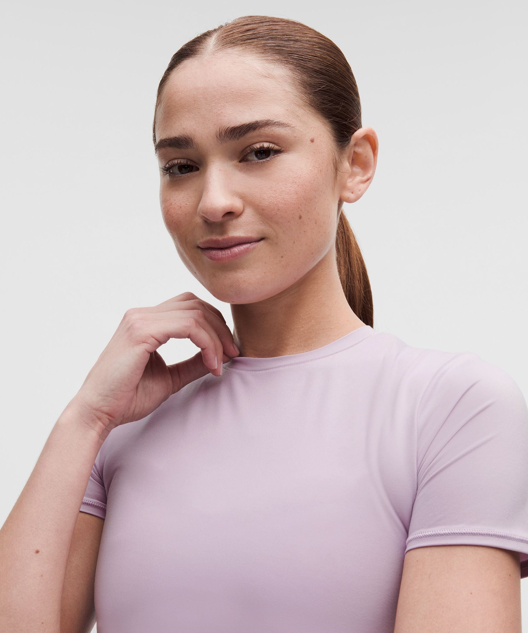 Lululemon Women's Wundermost Ultra-Soft Nulu Hip-Length Crewneck Shirt