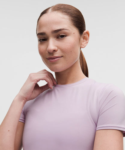 Lululemon Women's Wundermost Ultra-Soft Nulu Hip-Length Crewneck Shirt