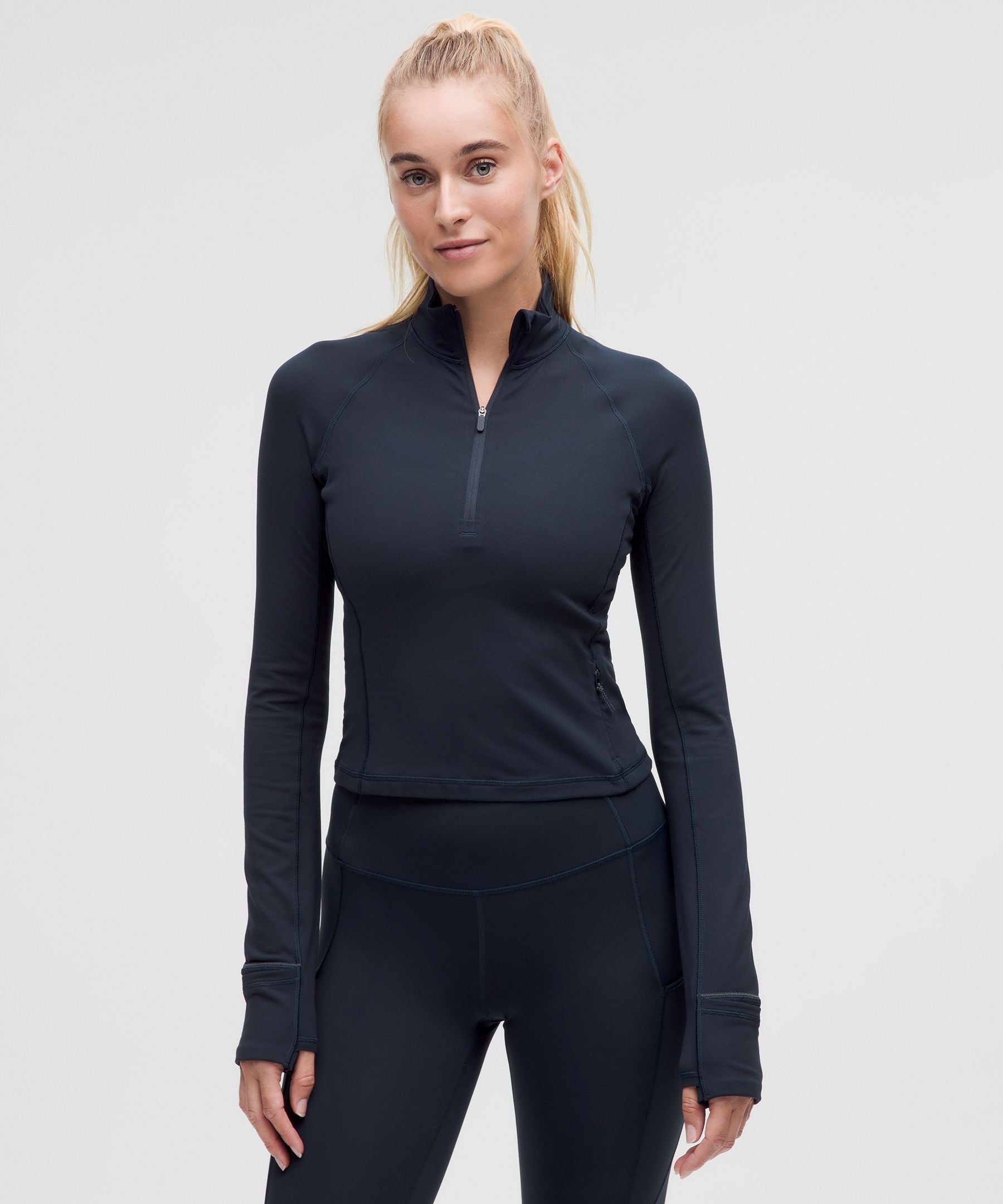 Lululemon Women's It's Rulu Cropped Half Zip *Updated