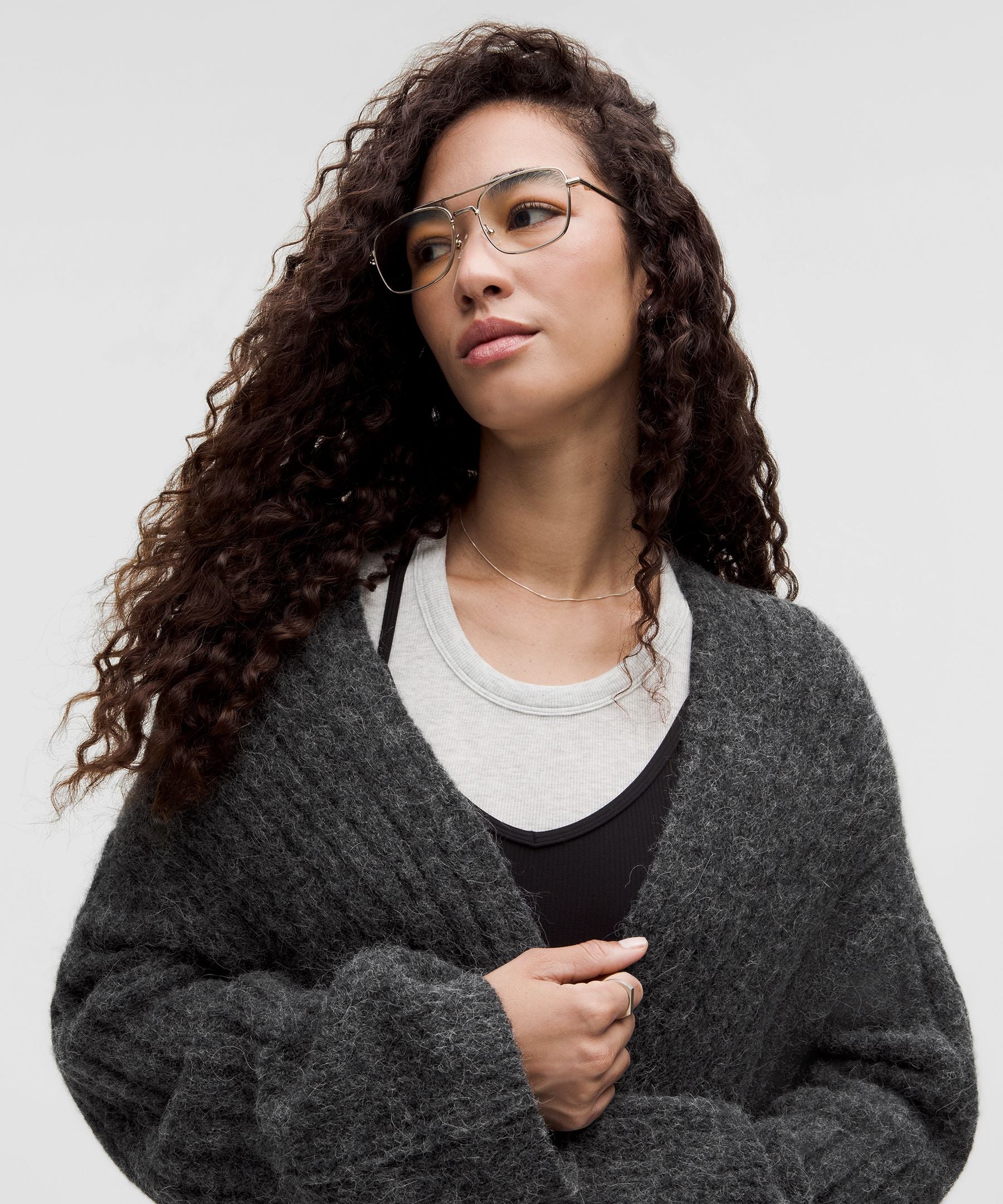 Lululemon Alpaca Wool-Blend Shawl-Collar Cardigan