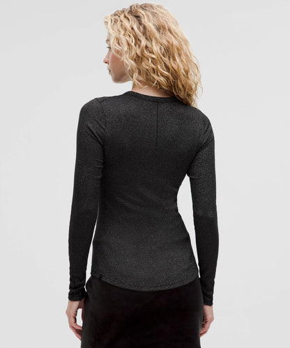 Lululemon Women's Hold Tight Long-Sleeve Shirt *Sparkle