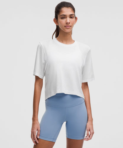 Lululemon Women's Swiftly High-Low Cropped Short-Sleeve Shirt