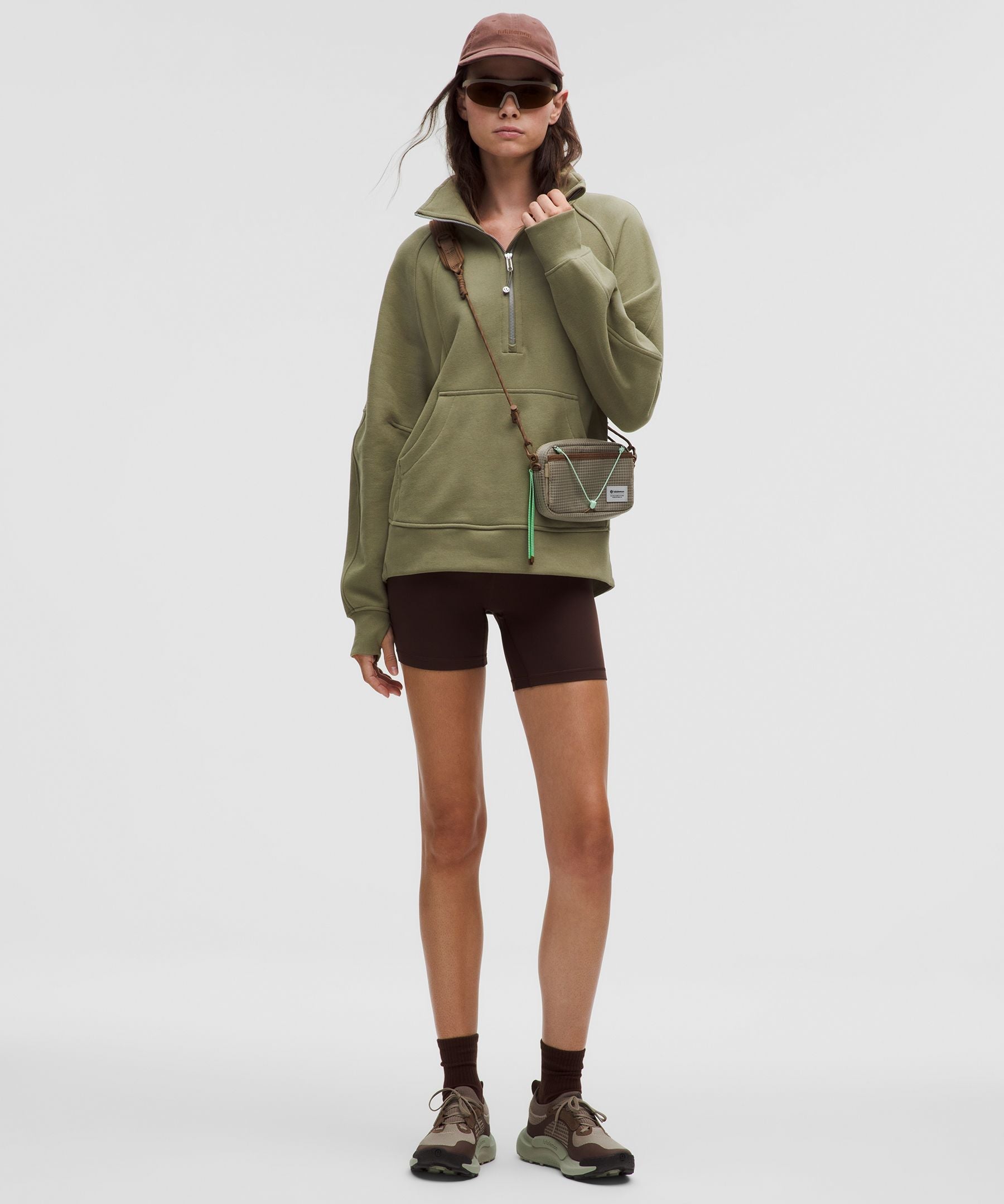 Lululemon Scuba Oversized Funnel-Neck Half Zip *Long Bay Leaf