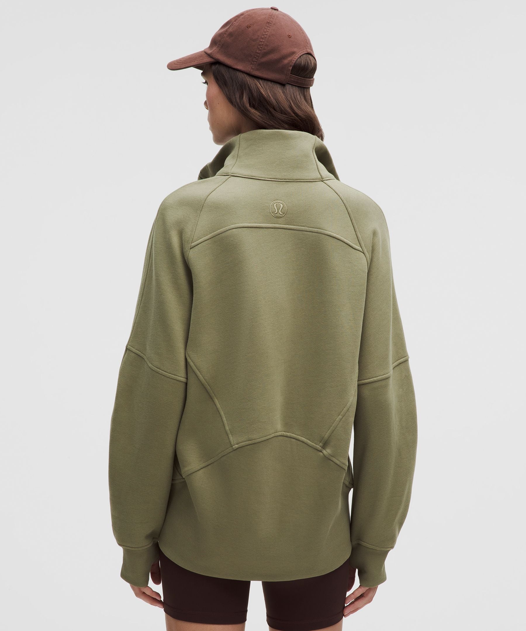 Lululemon Scuba Oversized Funnel-Neck Half Zip *Long Bay Leaf