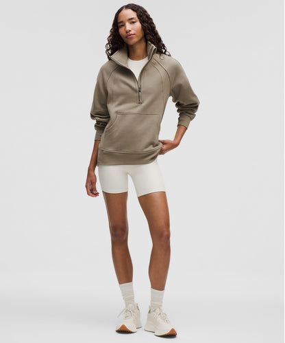 Lululemon Scuba Oversized Funnel-Neck Half Zip *Long Warm Ash Grey