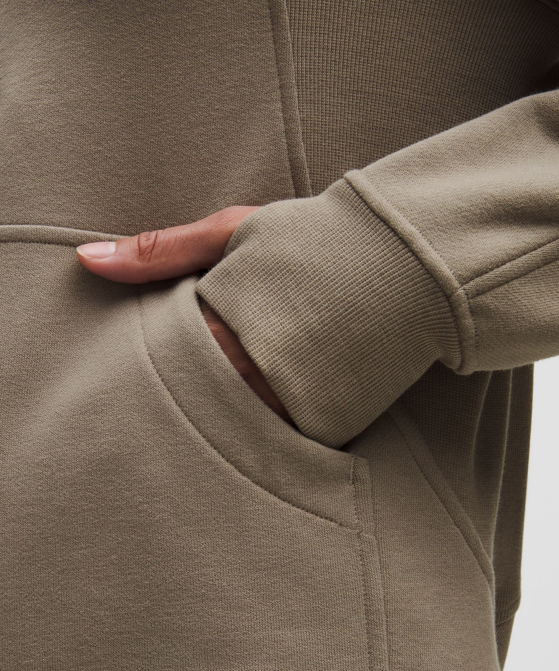 Lululemon Scuba Oversized Funnel-Neck Half Zip *Long Warm Ash Grey