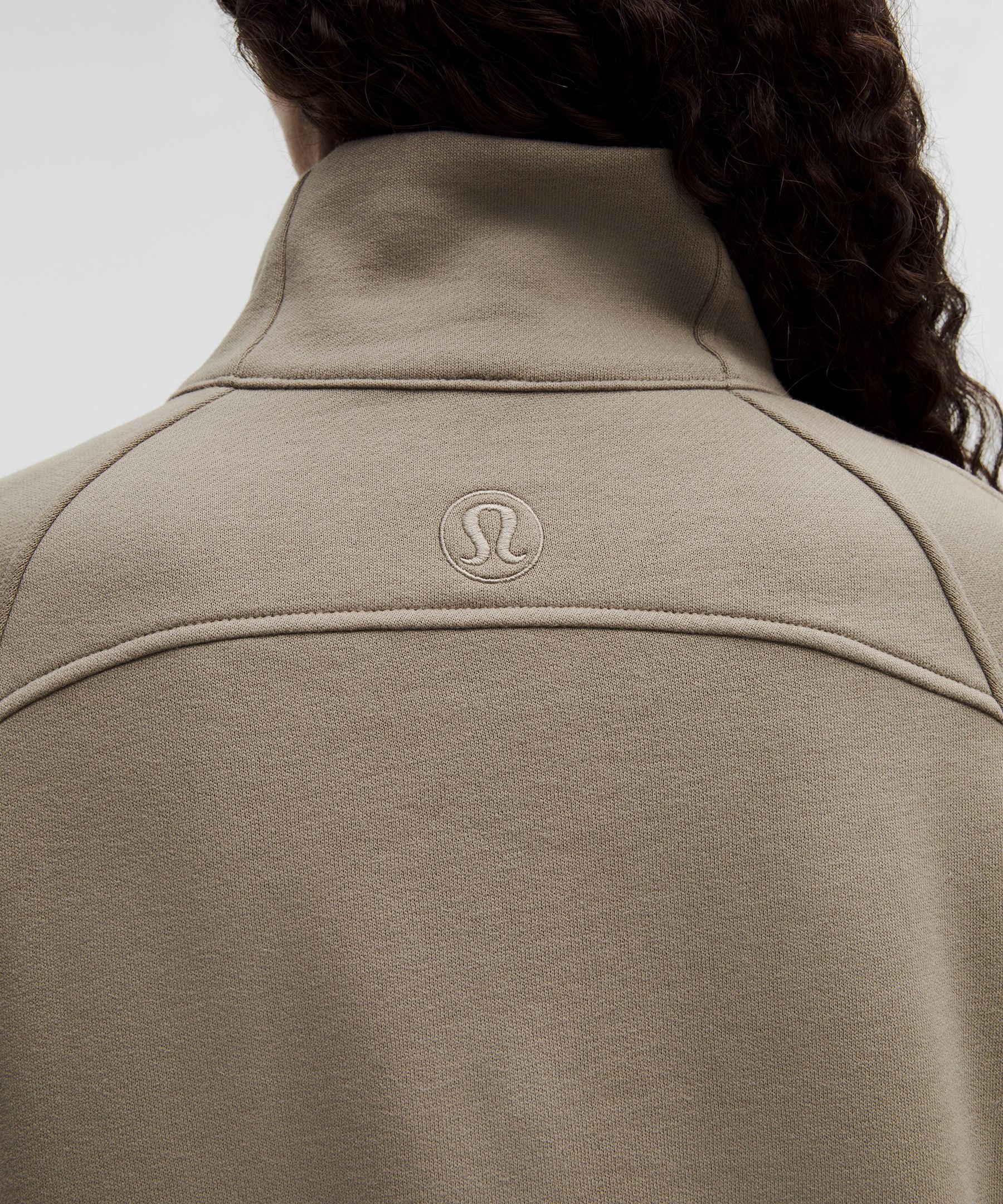 Lululemon Scuba Oversized Funnel-Neck Half Zip *Long Warm Ash Grey