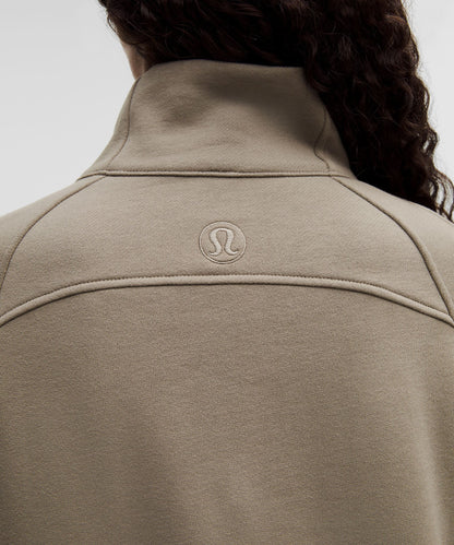 Lululemon Scuba Oversized Funnel-Neck Half Zip *Long Warm Ash Grey