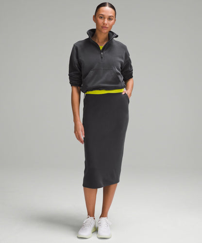 Lululemon Brushed Softstreme Half Zip Black