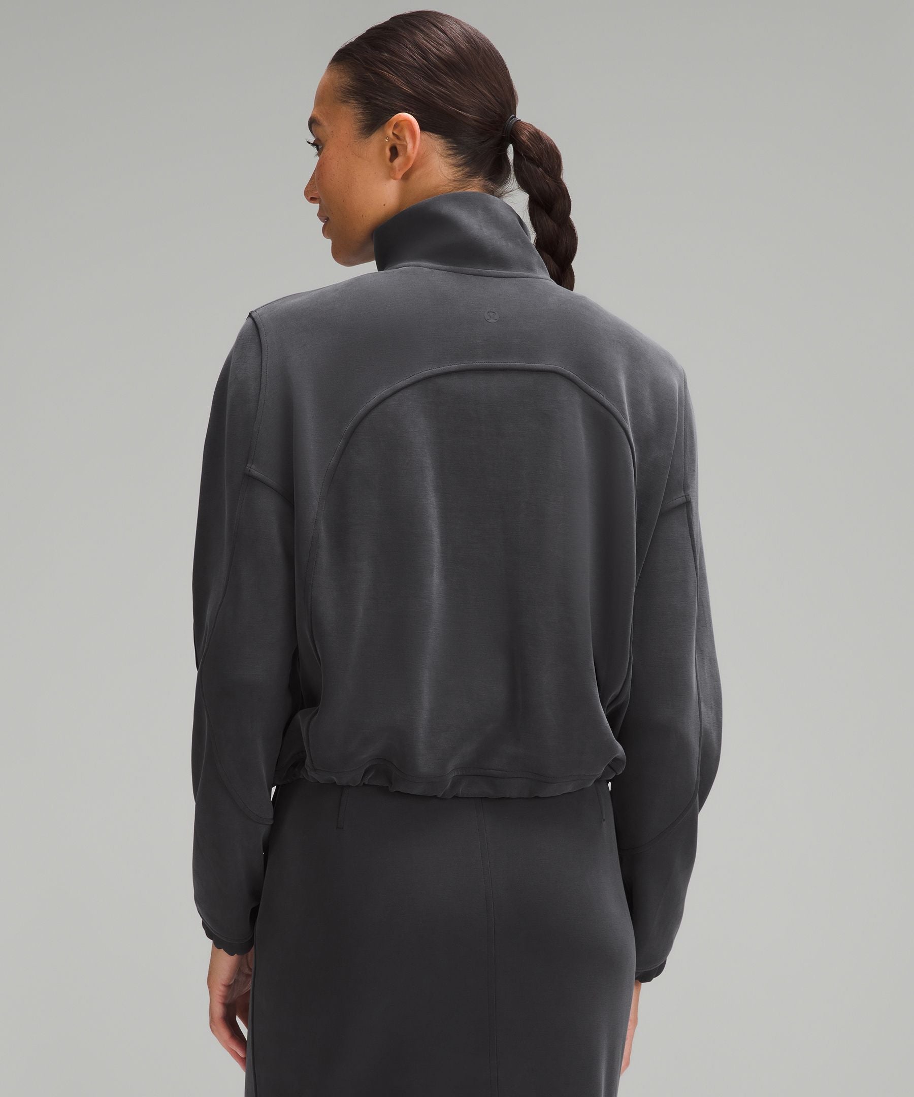 Lululemon Brushed Softstreme Half Zip Black