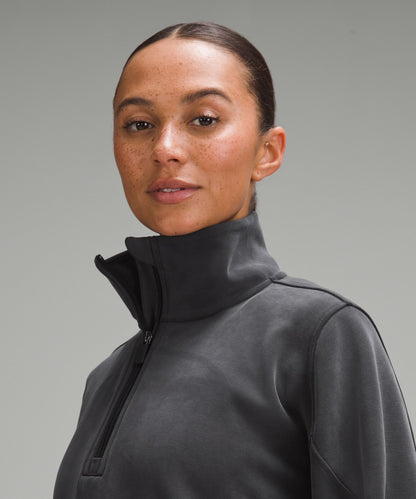 Lululemon Brushed Softstreme Half Zip Black