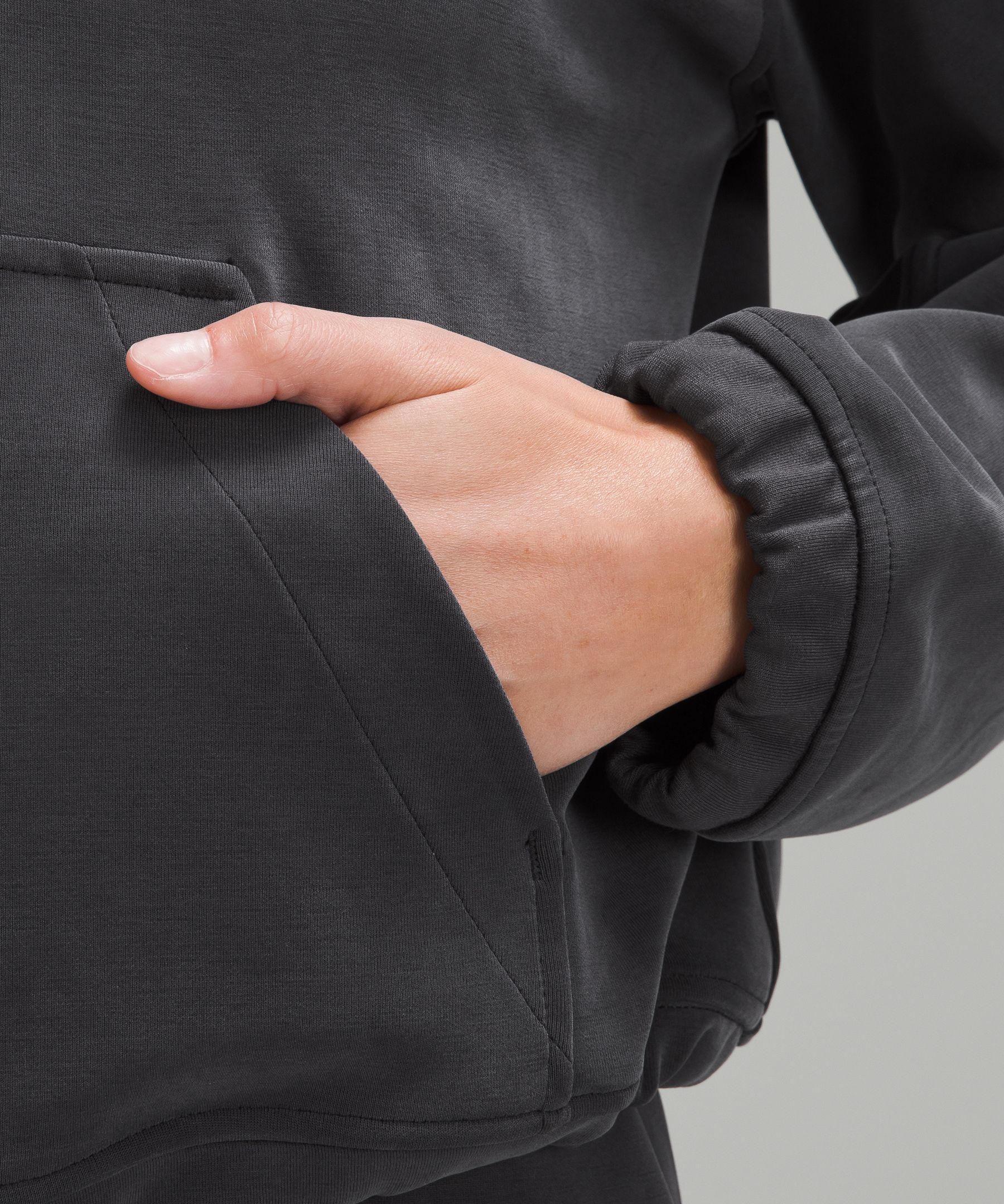 Lululemon Brushed Softstreme Half Zip Black