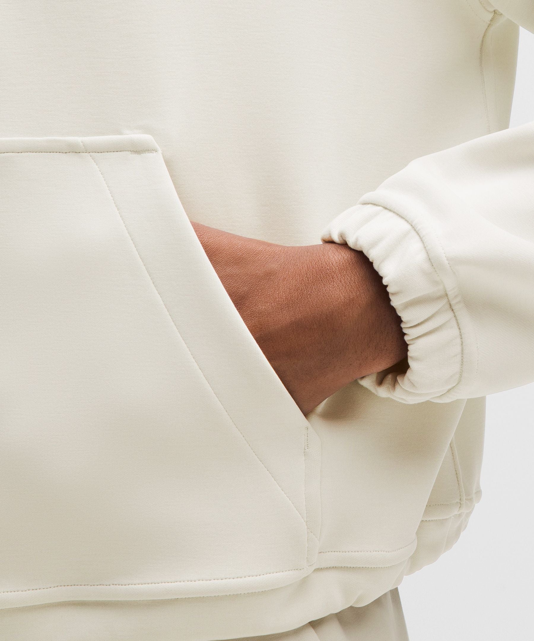 Lululemon Brushed Softstreme Half Zip Bone