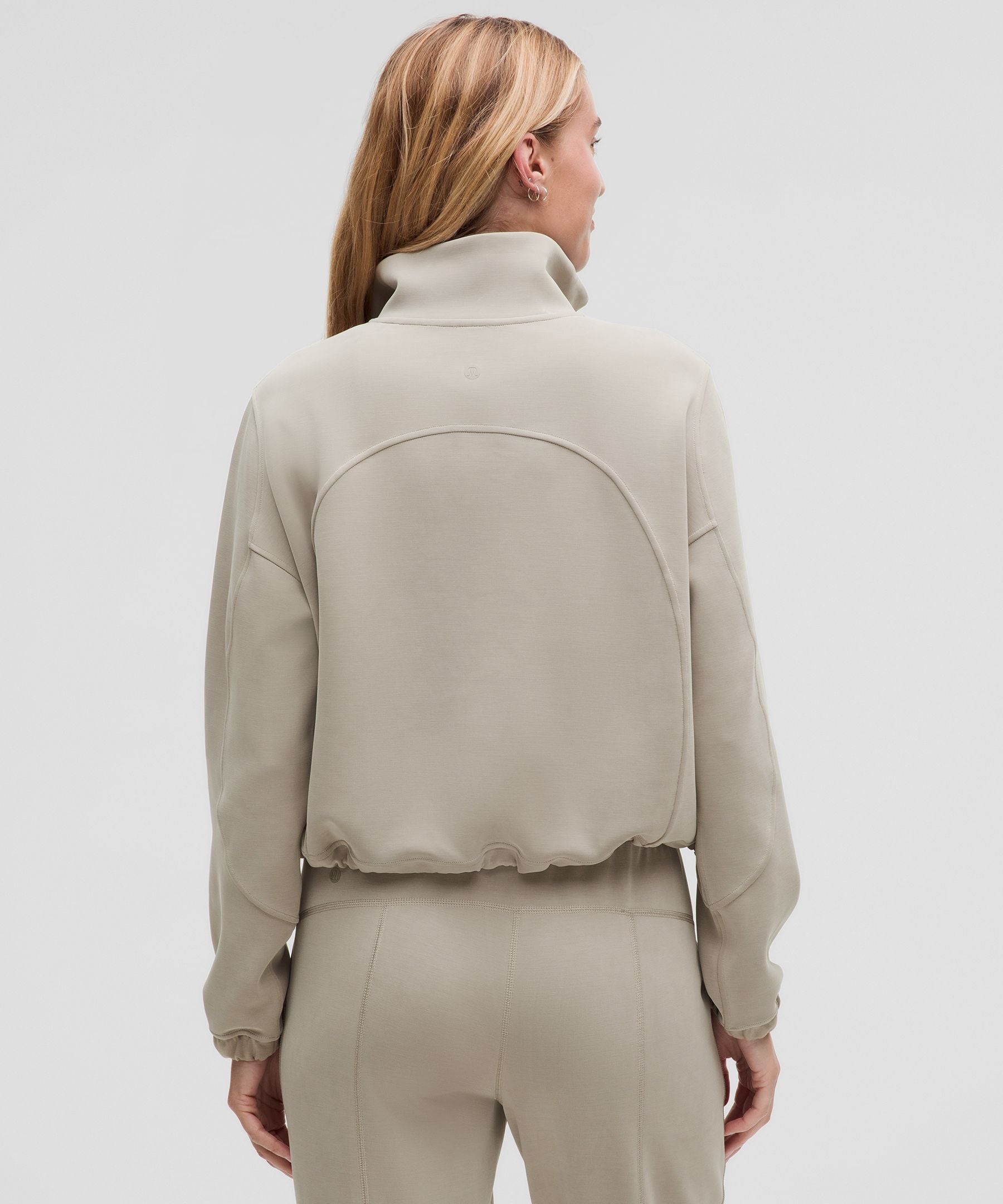 Lululemon Brushed Softstreme Half Zip Riverstone