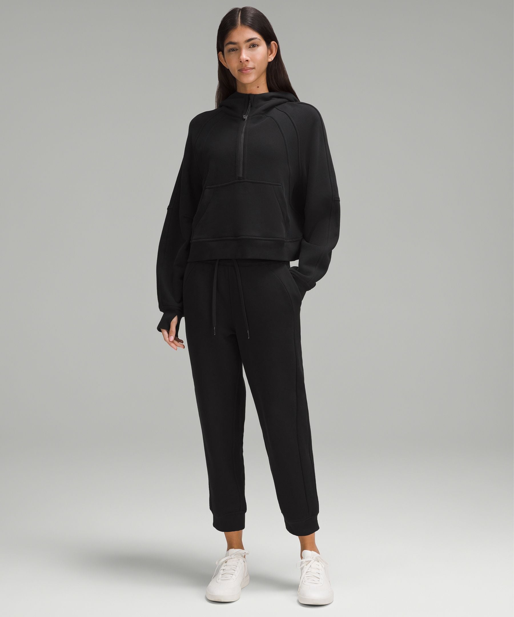 Lululemon Scuba Oversized Half-Zip Hoodie Black