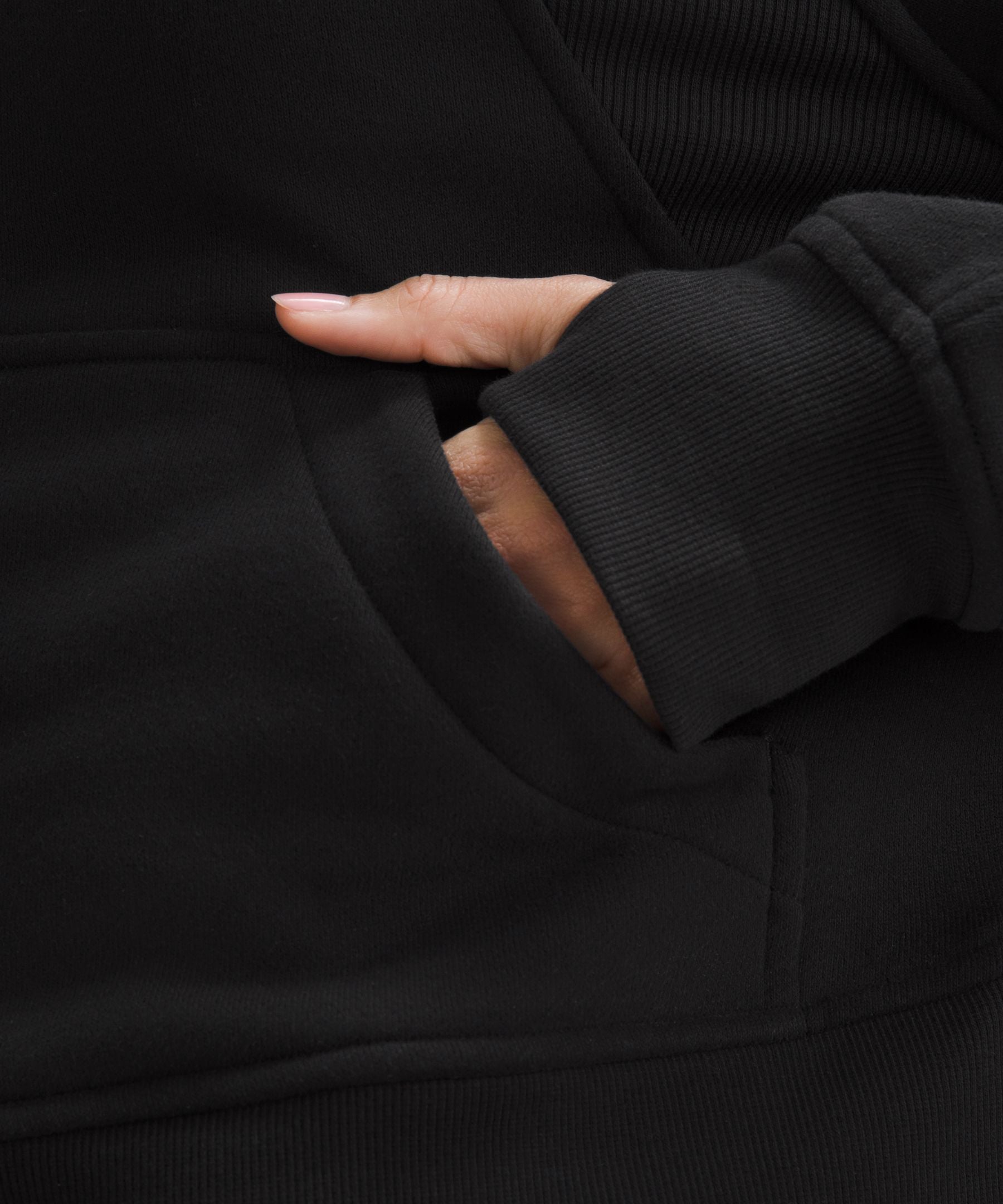 Lululemon Scuba Oversized Half-Zip Hoodie Black