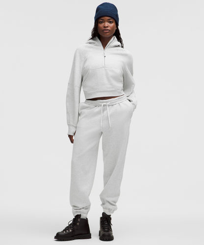 Lululemon Scuba Oversized Half-Zip Hoodie Heathered Core Ultra Light Grey