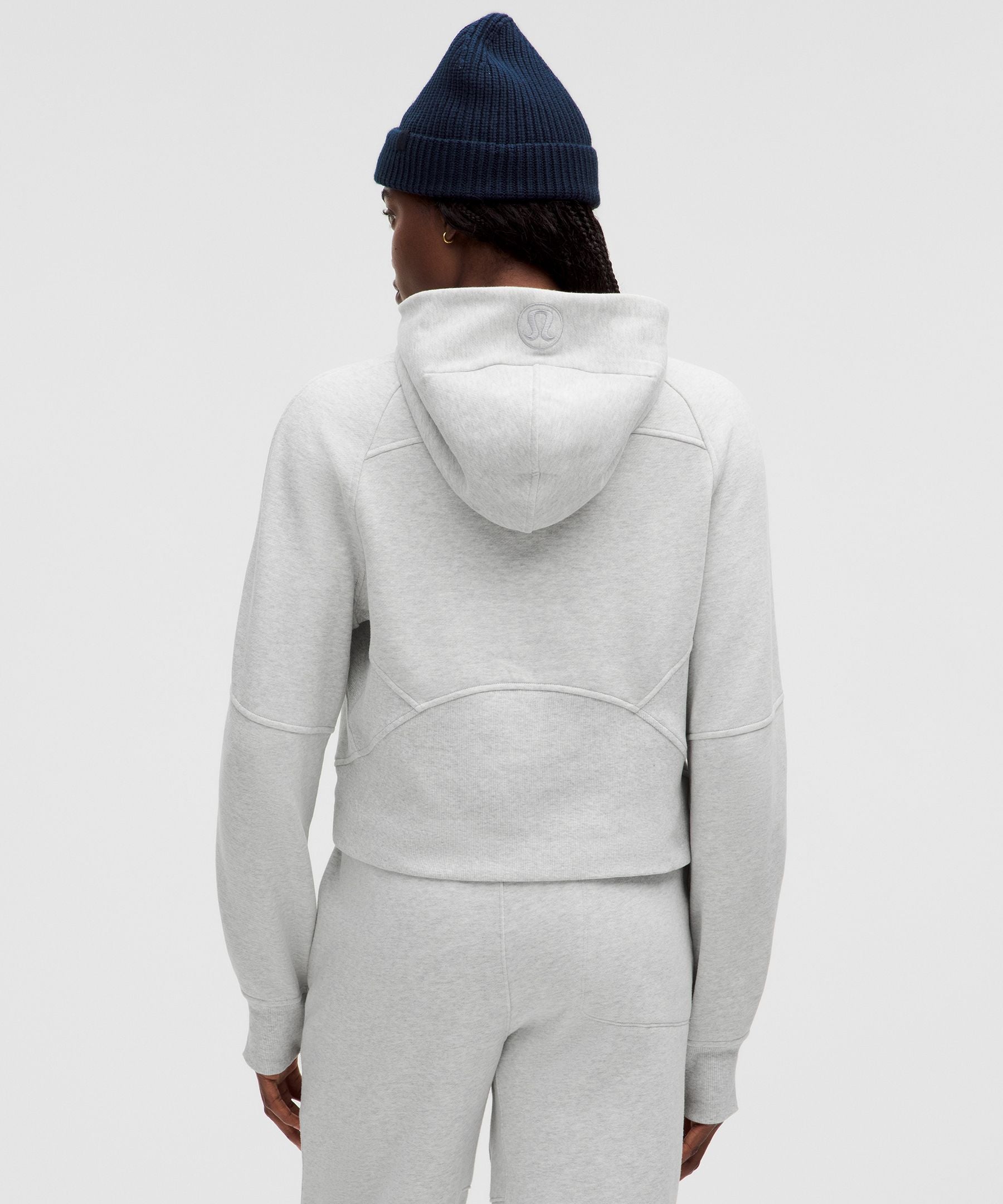 Lululemon Scuba Oversized Half-Zip Hoodie Heathered Core Ultra Light Grey