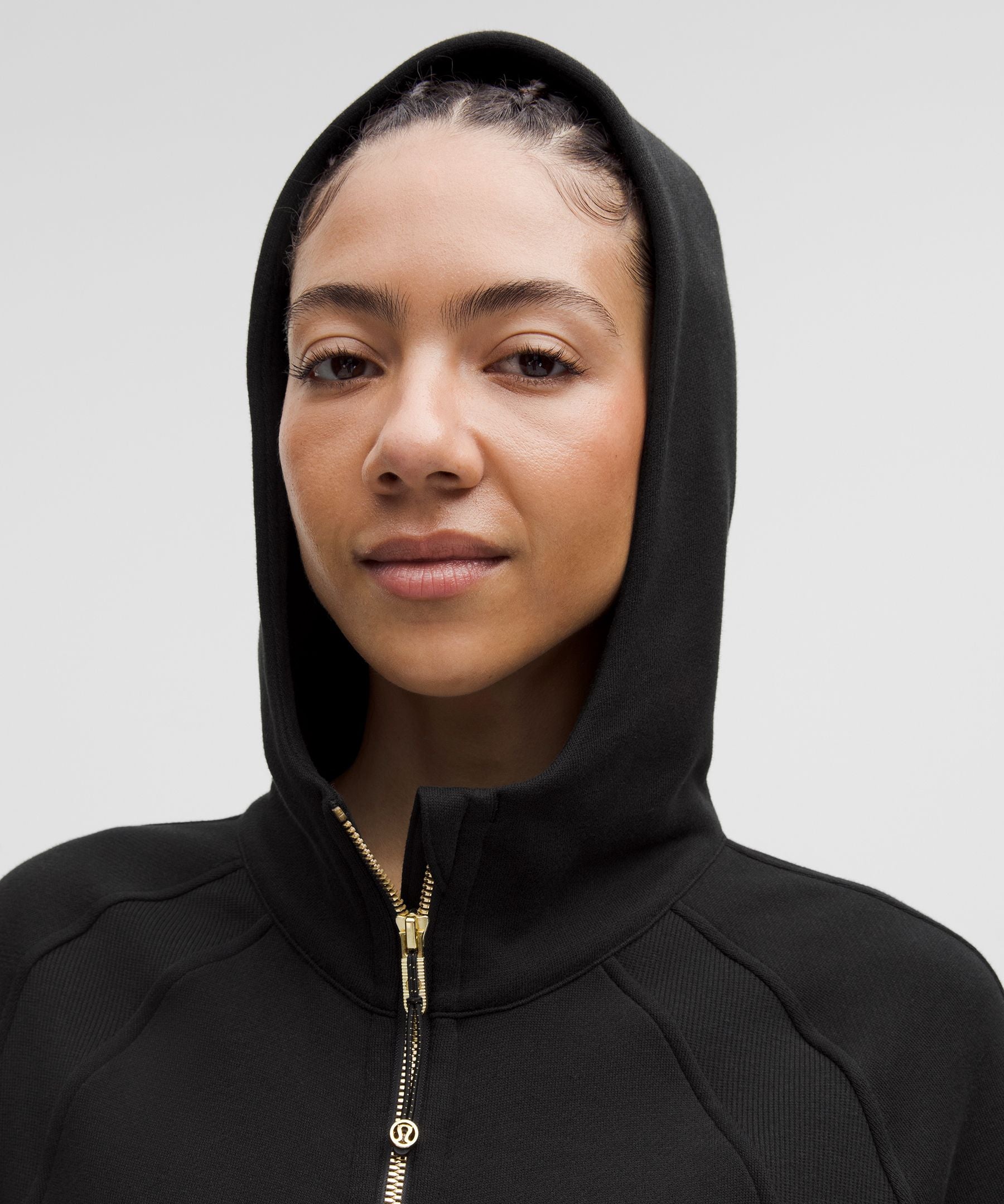 Lululemon Scuba Oversized Full-Zip Hoodie Black/Gold