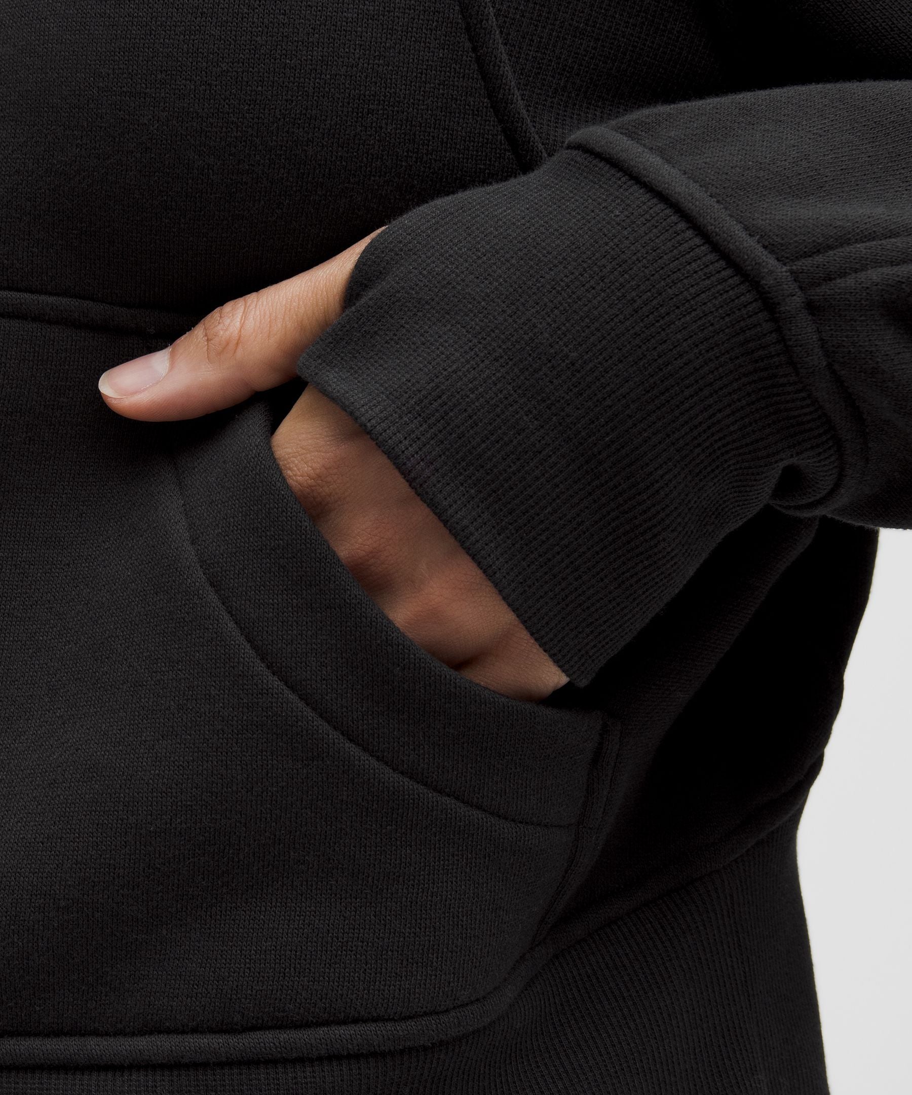 Lululemon Scuba Oversized Full-Zip Hoodie Black/Gold