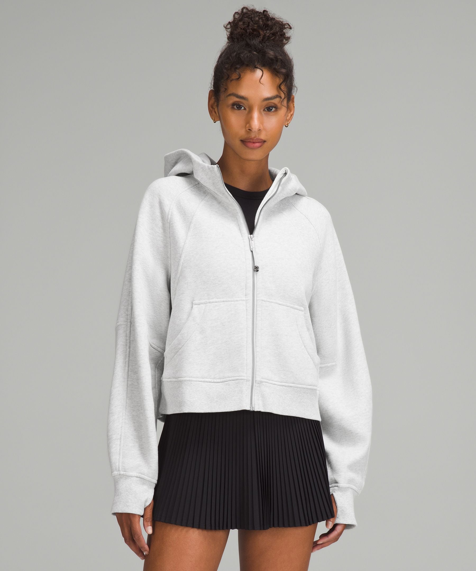 Lululemon Scuba Oversized Full-Zip Hoodie Heathered Core Ultra Light Grey